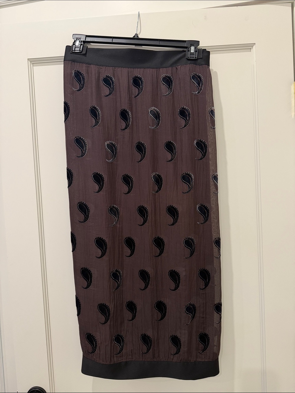 Tory Burch Silk Pareo in Brown Paisley